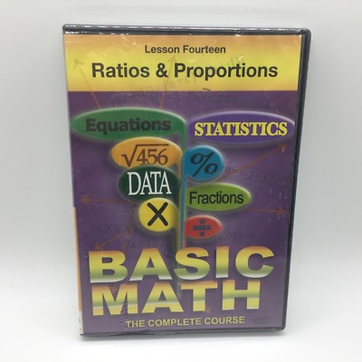 Basic Math: The Complete Course - Lesson 14: Ratios and Proportions (DVD, 2005)
