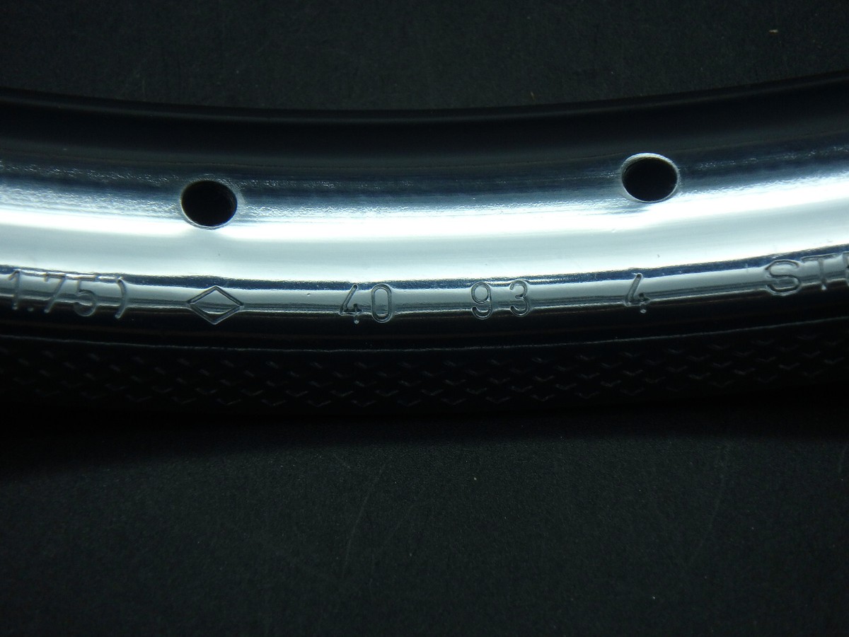 NOS BIKE RIM 16 x 1.75 (20x305) French RIGIDA 24 HOLE CHROME 19,90