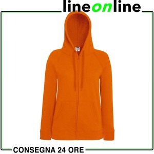 felpa arancione donna