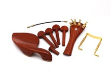 1 Set 4/4 Violin Kit Rosewood Violin tailpiece peg chin rest end pin Fine tuners