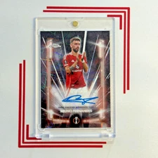 2024-25 Topps Chrome BRUNO FERNANDES Black Lazer Auto