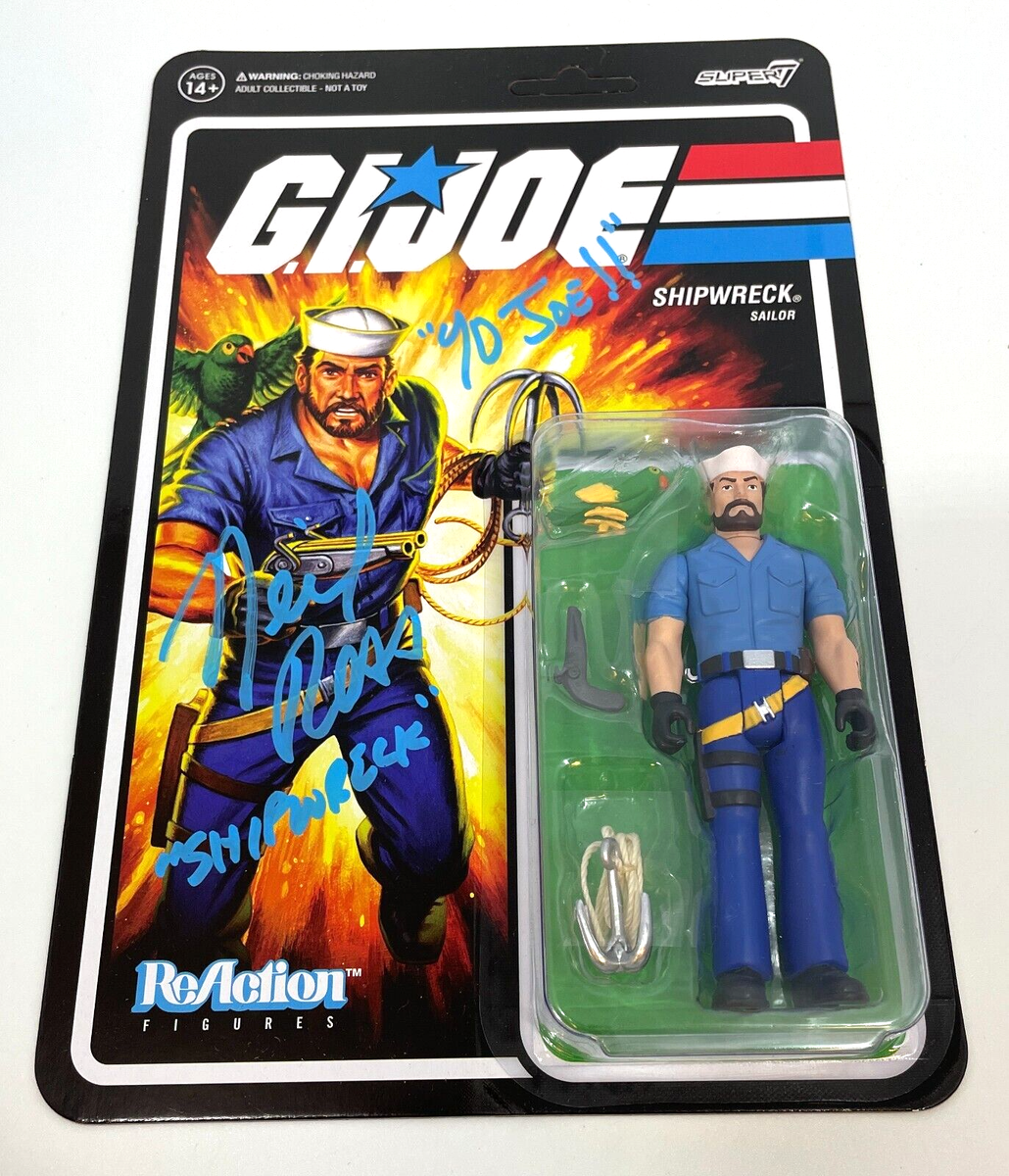NEIL ROSS Signed GI JOE Action Figure SHIPWRECK Authentic