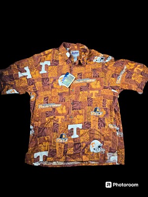 Vintage Reyn Spooner Tennessee Volunteers College Football Button Up Shirt Large