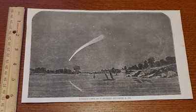 Harper's Weekly 1858 Sketch Print DONATIS COMET AS IT APPEARED SEPTEMBER 30 1858