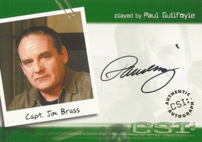 CSI Serie 2 - A24 Paul Guilfoyle als Capt Jim Brass Autogrammkarte