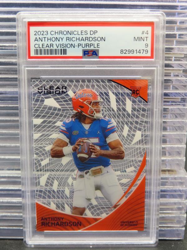 Anthony Richardson Panini Chronicles Draft Picks Clear Vision #4 Purple