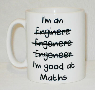 Ich bin ein Ingenieur gut in Mathe Tasse personalisierbar tolles lustiges Technik Geschenk