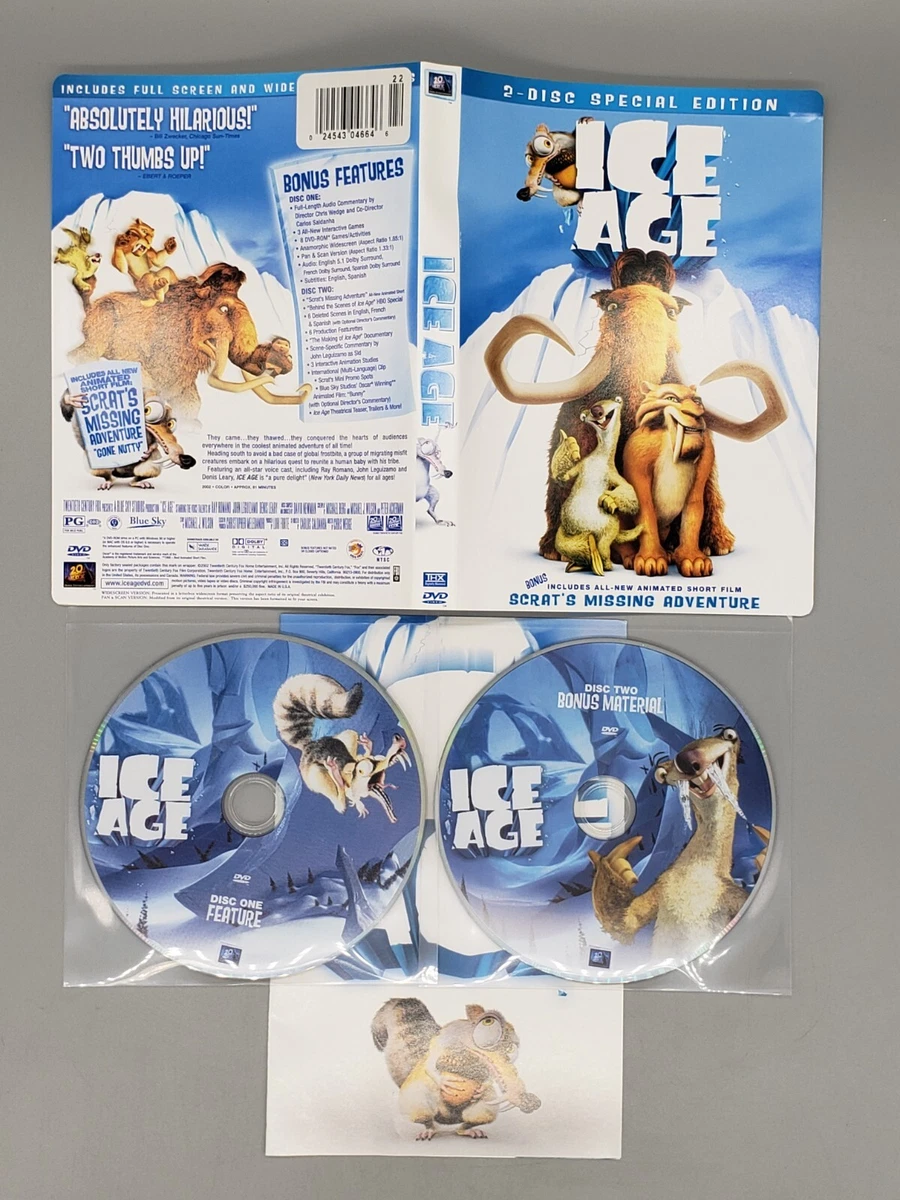 Ice Age (DVD, 2002, 2-Disc Set) No Case No Tracking | eBay