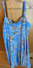 GAP HAWAIIAN TROPICAL PALM TREES ALL OVER PRINT TANK DRESS WOMENS SZ M