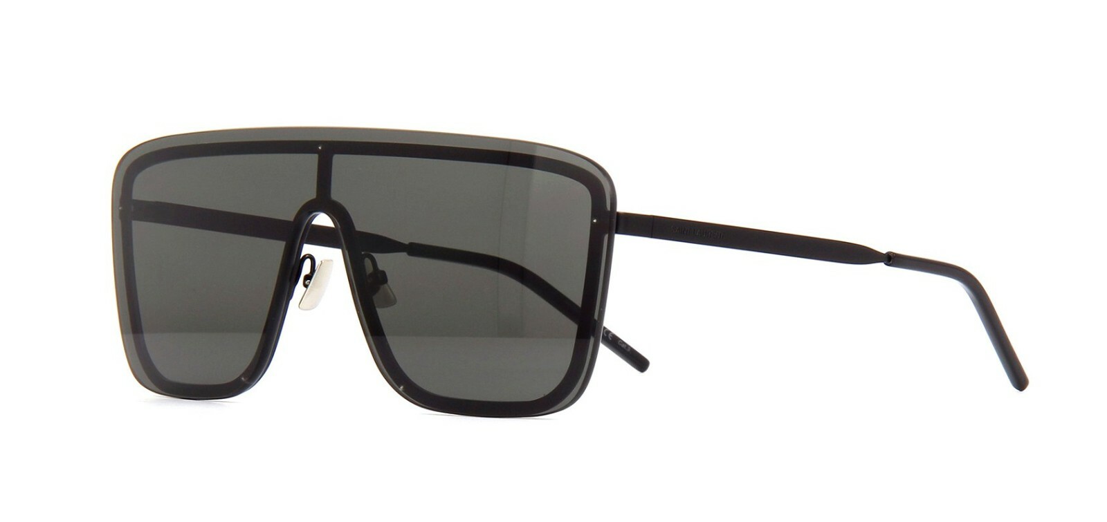 Saint Laurent SL 364 MASCHERA Occhiali da sole nero grigio scuro (002 TD)