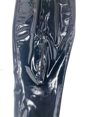 Black Latex Sleeping Bag Bodybag Back Zipper Crotch Zip Sleepsack 0.4mm |  eBay