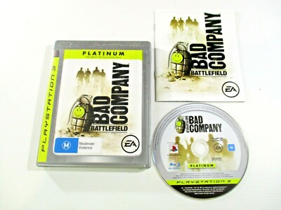 Battlefield Bad Company Platinum PS3 M PAL EA Digital Illusions 2008 Tested 