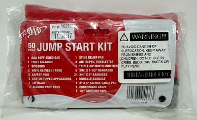New sealed AAA 50-Piece Jump Start First Aid Travel Kit (exp. 30 NOV 2017)