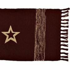 Burgundy Classic Star Table Runner 36" -Rustic / Country / Primitive / Farmhouse