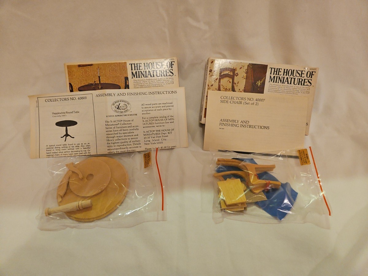 Vintage House Of Miniatures Kits Lot Of New In Boxes (B3)