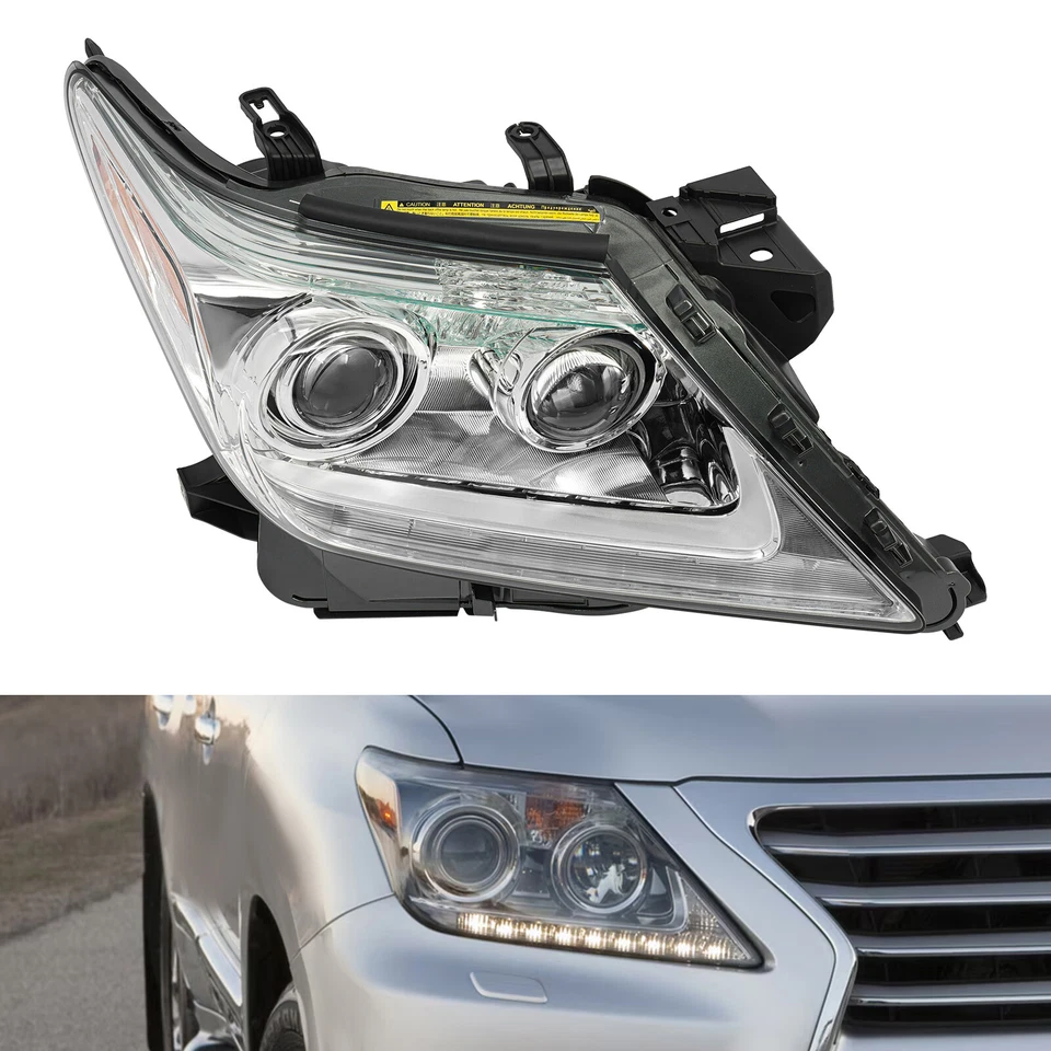 For 2013 2014 2015 LEXUS LX570 HID XENON Right OEM Headlight w/ DRL Foto 2 de 4
