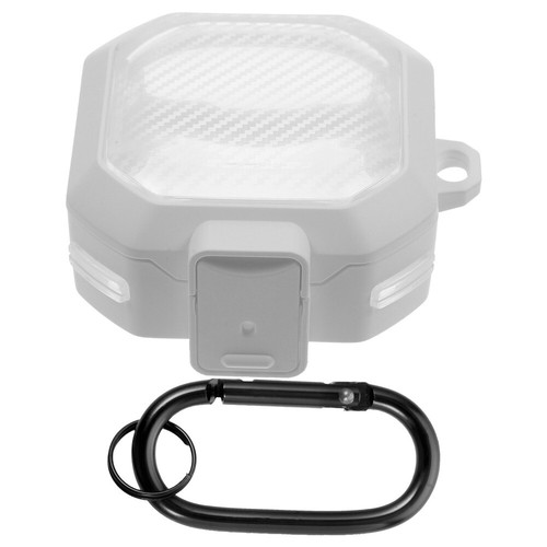 Wireless Earphone Case Plastic Earbud Protector and Carabiner Compatible with - Picture 7 of 12