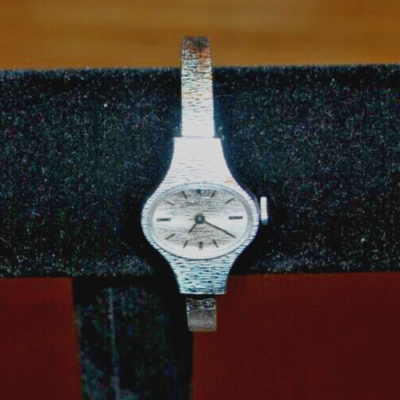 Women\'s Timex dress watch. Silver opalescent face. Water resistant. Women main image 4