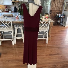 Nine West'  small maroon bodycon dress with empire elastic waist