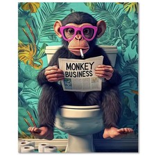 Paint by Numbers for Adults Monkey, Funny Paint by Numbers Kit for Adults Beg...