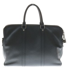 Louis Vuitton Porto Documento Voyage Tiger Leather 2 way Shoulder Bag Used eb504