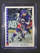 Alexei Zhamnov 1993 Score Autographed #256 Winnipeg Jets IP Auto Hockey Card