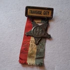 Traverse City G.A.R. 41st Annual Encampment 1919 Militaria Badge Ribbon Pin