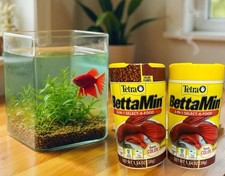 Tetra BettaMin 3-in 1 Medley Color Enhancing Fish Food 1.34oz Jar LOT OF 2