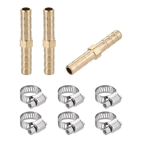 QUARKZMAN Ottone Barb Tubo flessibile Raccordo Connettore Adattatore 6mmx1/8 8mmx1/4 BSPT Maschio Tubo Filettatura, 11in1 Set
