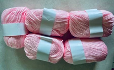 Lot of 5 Skeins-PRETTY PINK-60% Silk, 10% Cashmere, 30% Wool-GREAT GIFT!
