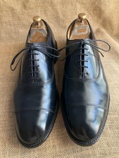Allen Edmonds Park Avenue Black Leather Cap Toe Oxford Shoes UK 11 US 12 E
