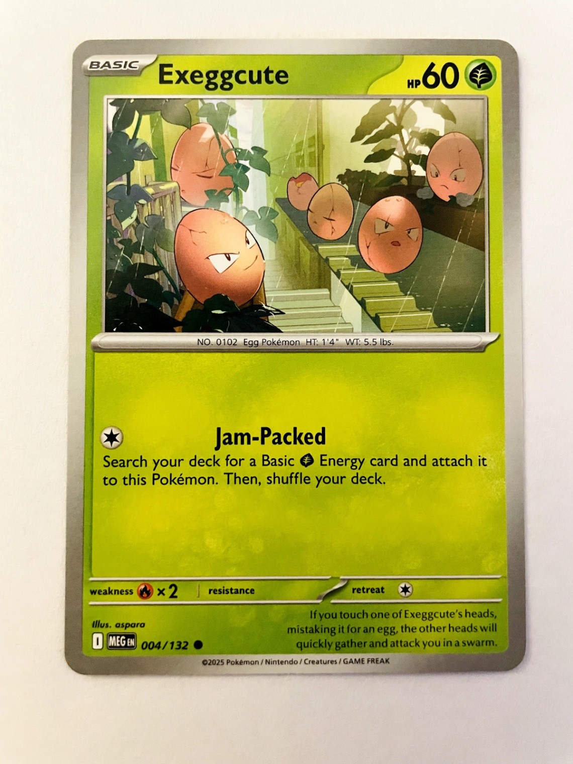 Exeggcute Common ME01: Mega Evolution 004/132 Normal NM