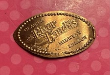 Quad City River Bandits Baseball Iowa Elongated Pressed Copper Penny