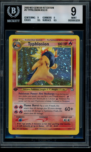 Typhlosion (1st Edition) graded BGS 9 for sale on eBay