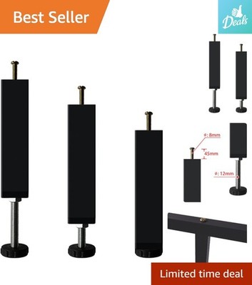 Heavy-Duty Adjustable Bed Support Legs 9.8''-12.6'' for Queen/King Frames
