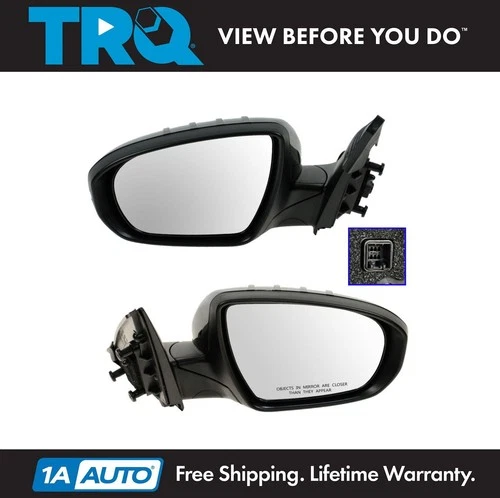 TRQ Mirrors Power Turn Signal Left & Right Pair Set for 11-13 Kia Optima Hybrid