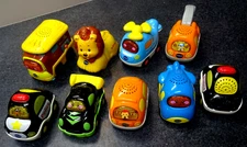 Fun Lot Vtech Go Go Wheels sound/lighted Action Vehicles + Planes 9pcs-Used