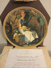 🕯️ Norman Rockwell Dreaming in the Attic 1981 Knowles Plate 📦 Brand New COA