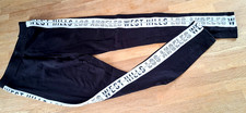 Mädchen Sport Leggings Trainingshose  Elast. Hose Gr.  158 164  schwarz weiss