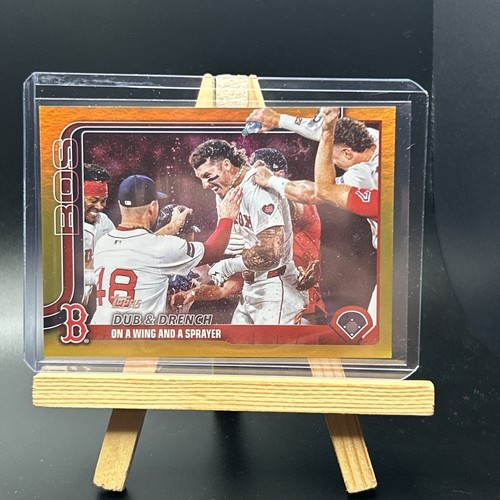 2025 Topps Series One Gold Foil SP 14/50 Dub And Drench Jarren Duran Red Sox...