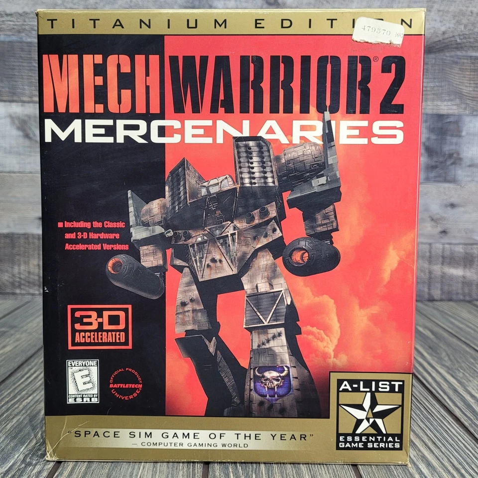 Mech Warrior 2 Mercenaries: Titanium Edition (PC CD-ROM, 1998) Big Box Complete - Image 3 of 4
