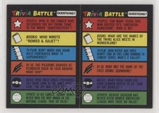 1984 Topps Trivia Battle Trivia Cards Dick Clark #207-208 0b5
