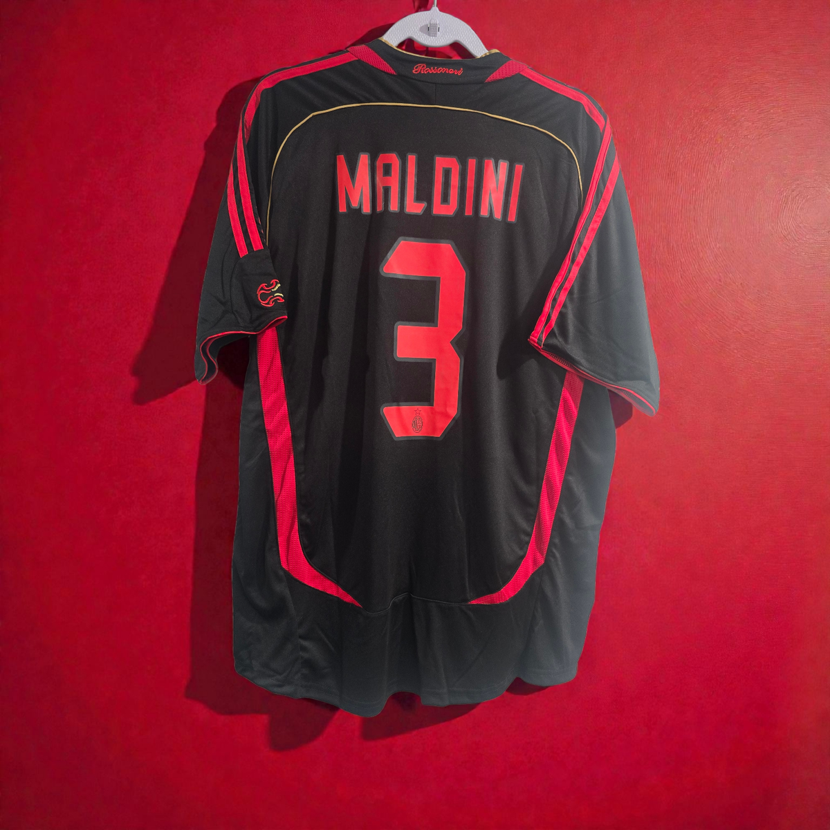 AC MILAN THIRD Black 2006/2007 - Retro Jersey - MALDINI # 3 - 2XL