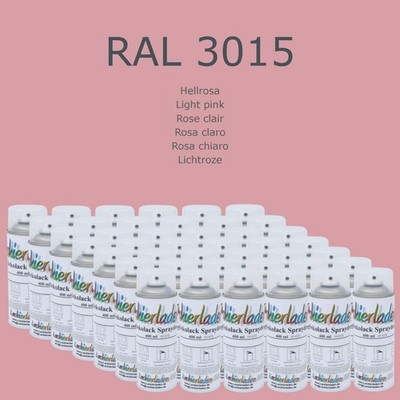 42 x Dekolack Spraydose 400 ml RAL 3015 Hellrosa Light pink Rose clair Rosa clar