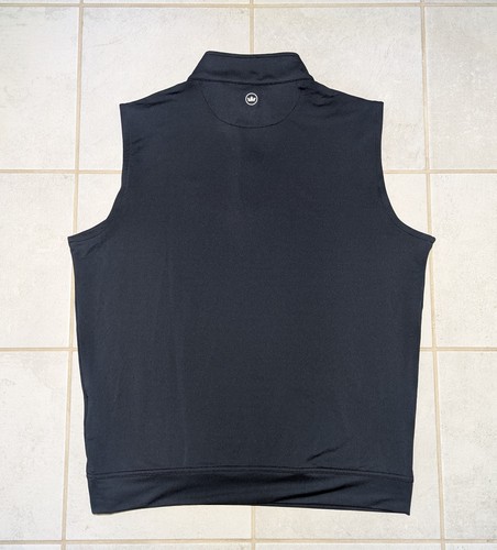 Peter Millar Herren Large Princeton Tigers Crown Sport Golf 1/4 Reißverschluss Weste schwarz - Bild 5 von 7