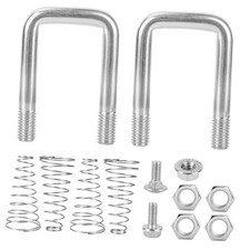 1900-2-1600 Safety Chain U-Bolt Kit Replacement B W Gooseneck Hitch Kit for