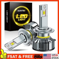 CANBUS H7 LED Headlight Super Bright Bulbs Kit White 22000LM High/Low Beam 6500K
