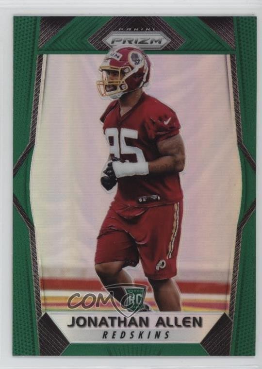 2017 Panini Prizm Rookies Green Prizm Jonathan Allen #224 5aj