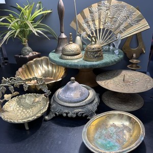 Unique Vintage Lot of 10 Brass Items ~ Beautiful Pieces with Lovely Patina