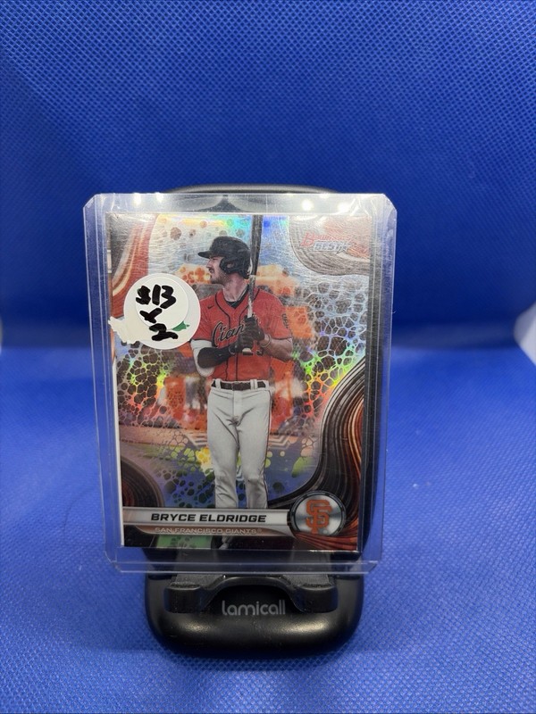 Bryce Eldridge 2024 Bowman’s Best Wave Refractor SP #TP-20 X 2 Lot  Giants